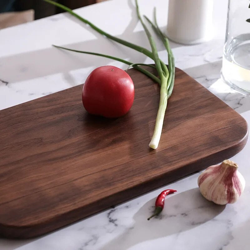 Black Walnut Cutting Board Wood Kitchen Solid Whole Wood Rootstock Fruit Lacquerless Wood Chopping Board Kitchen Wooden Board